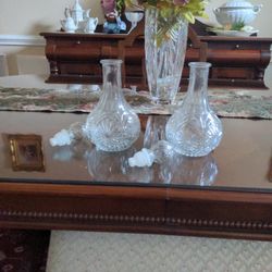 Two Old Water/Wine Decanters