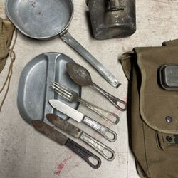 WWII Field Mess Kit w/First Aid Kit
