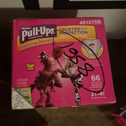 Pull Ups 3t-4t 1 Box 66 Ct