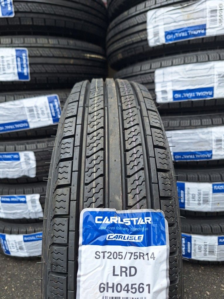 ST 205/75/14 CARLSTAR CARLISLE (Brand New Tires / Special Price)