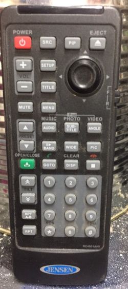 Jensen car stereo/DVD remote