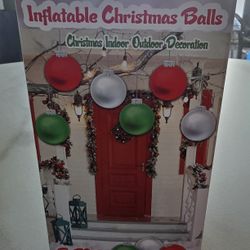 Inflatable Christmas Balls - Indoor Outdoor 