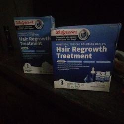 2 yrs of mens Rogain hair replacement regrowth treatment