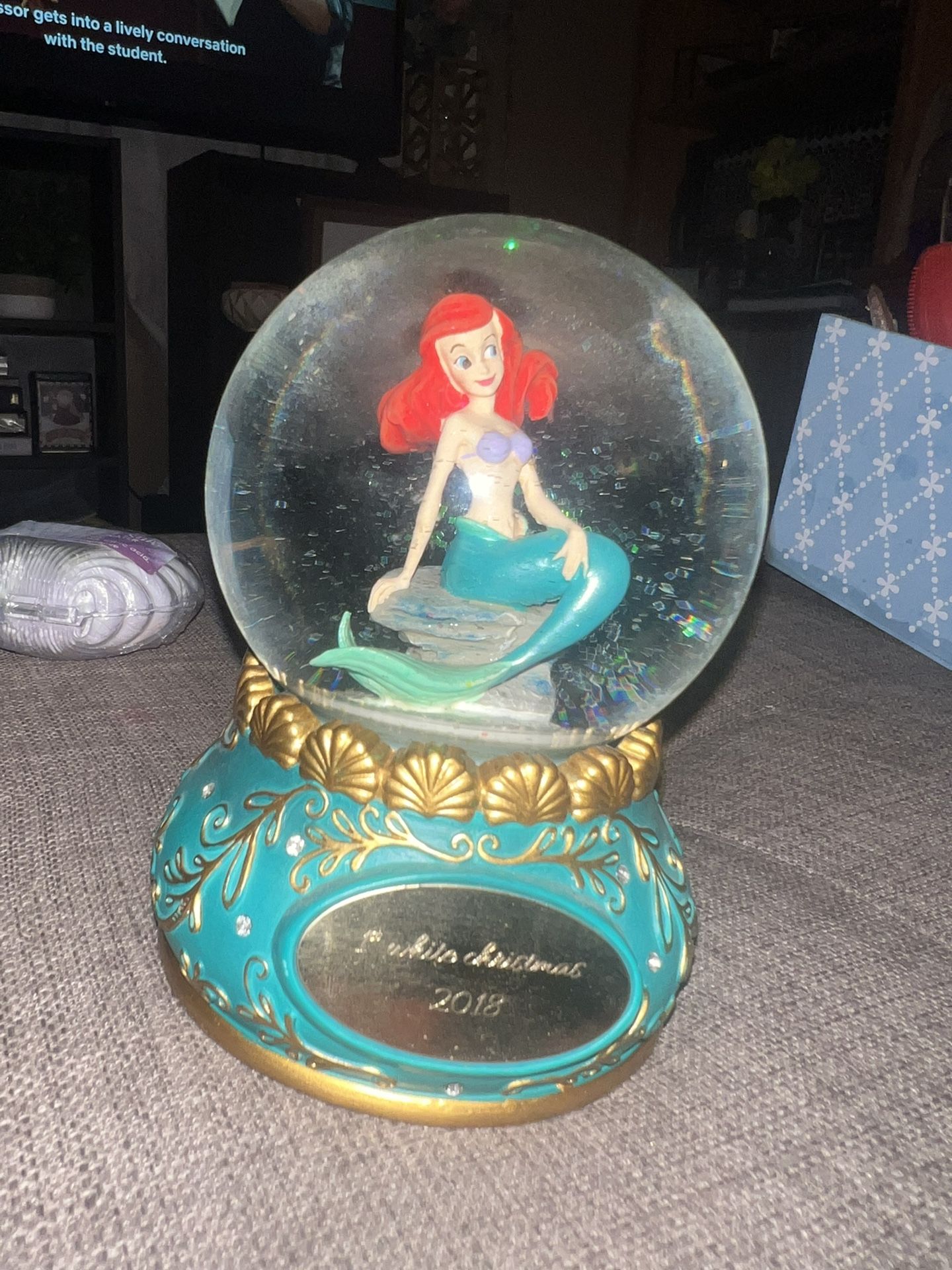 Things Remembered Exclusive Disney Snowglobe Ariel 6.5 x 4