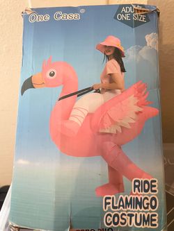 Flamingo inflatable costume