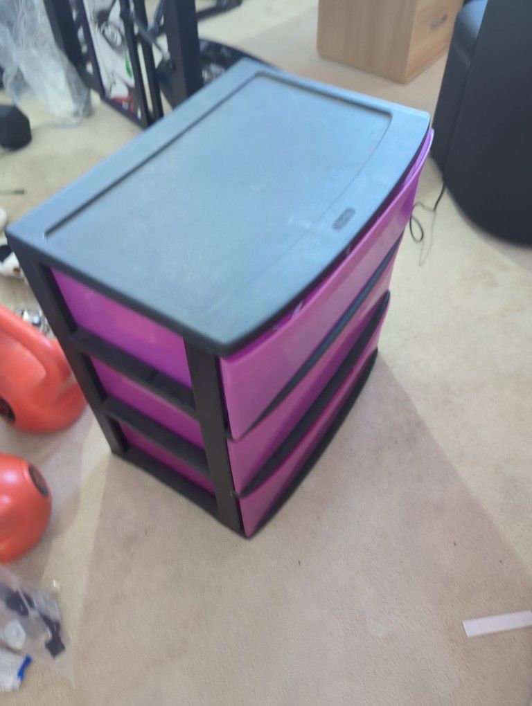 Plastic 3 Drawer