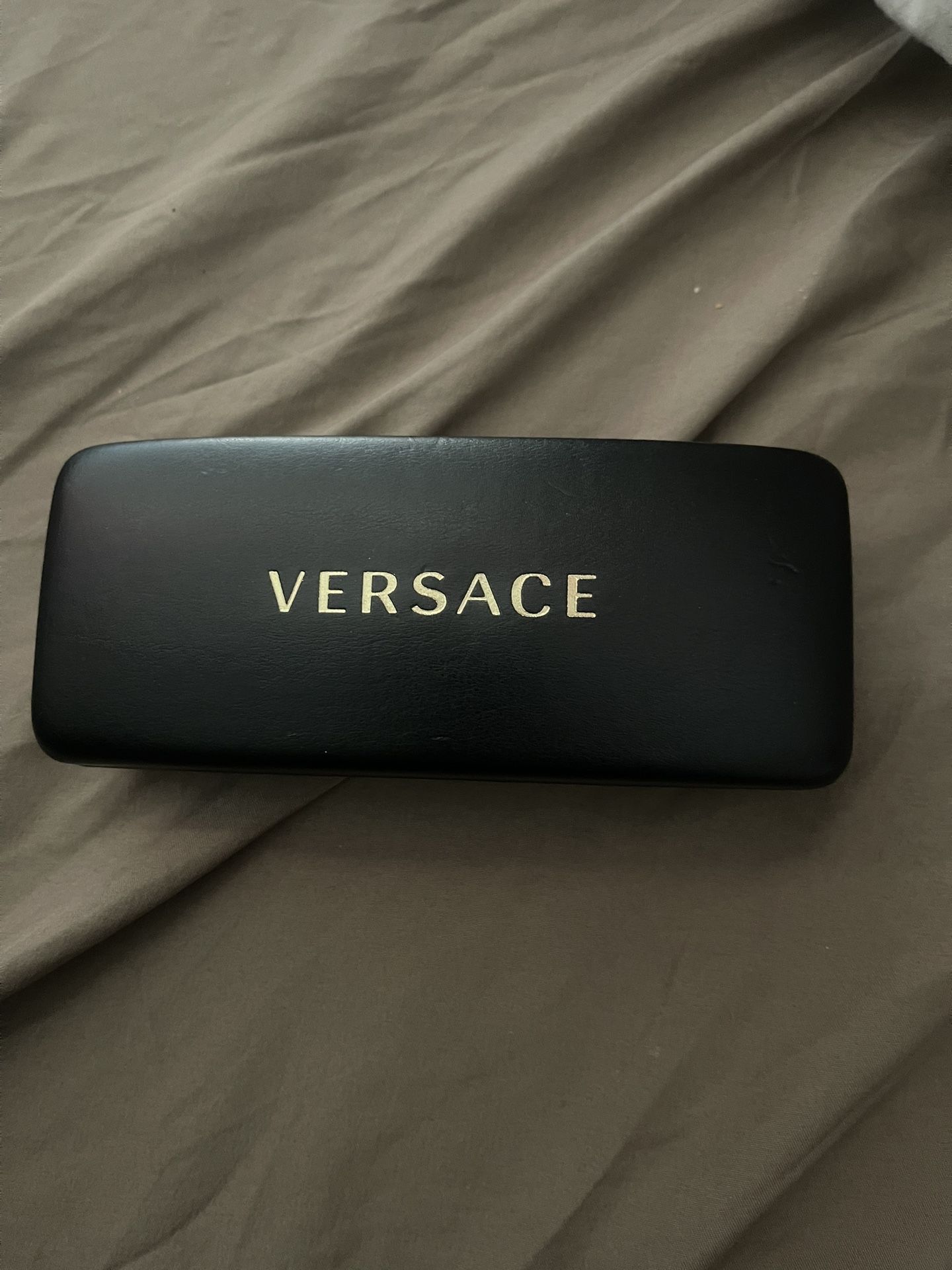 Versace Black And Gold Sunglasses 