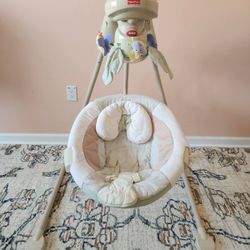 Fisher Price Nature's Touch Cradle Swing. Seven speeds, turning mobile, nature sounds and soft songs. $39.99Slightly used perfect condition