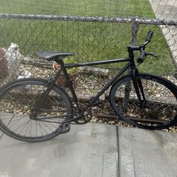 Black Golden Cycle Fixie 52CM