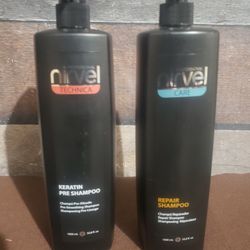 Two Bottles Of High Quality Shampoo  With Keratin 
