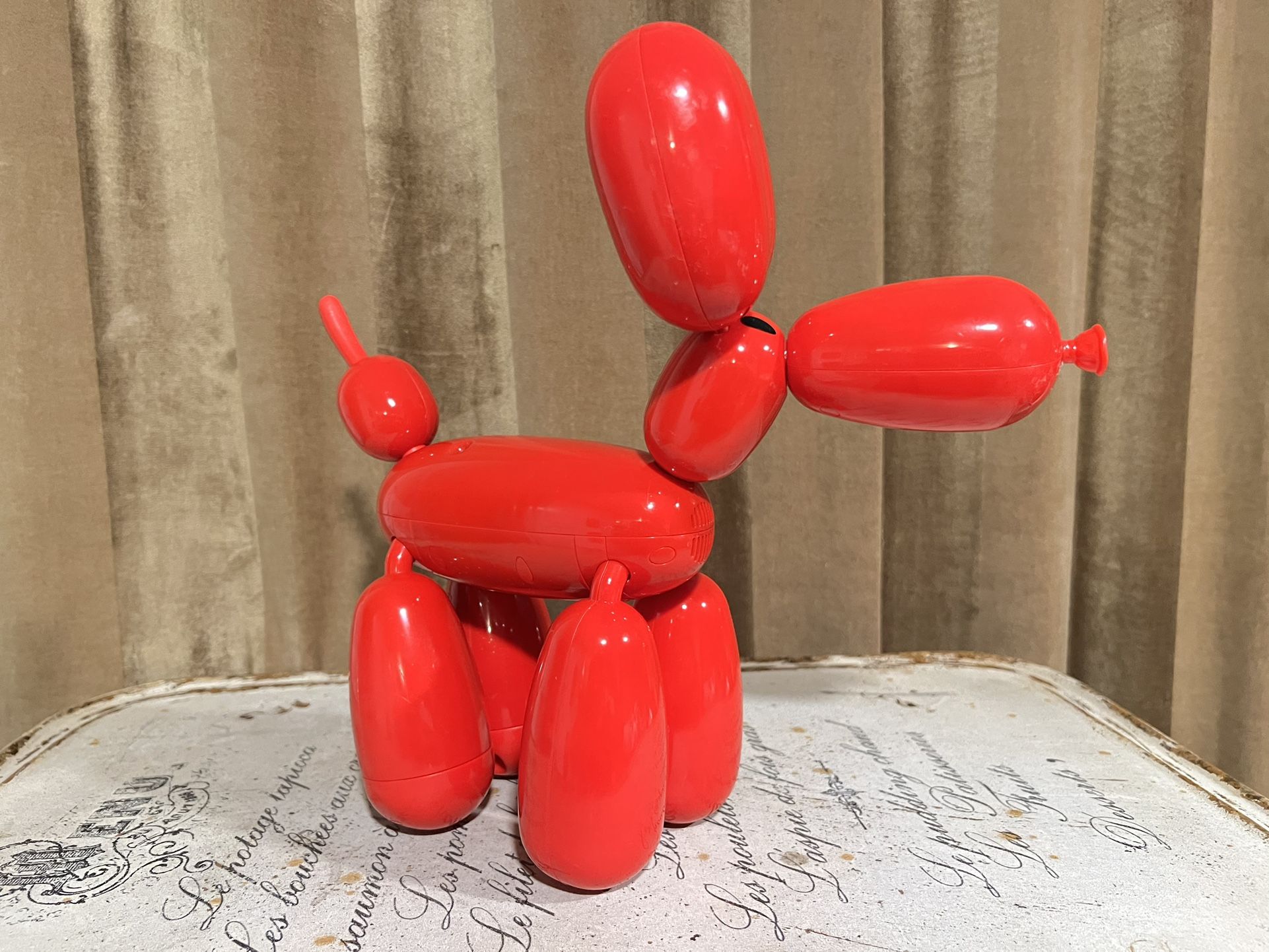 Balloon Dog Interactive Pet Squeaky Red Animal Puppy 12”