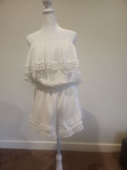White Lace Romper