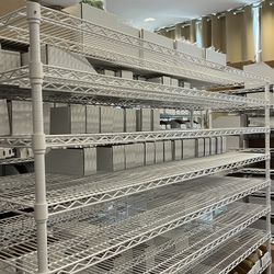 Large Metal U-Line Storage Shelves, Different Sizes