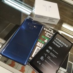 Samsung note 9 unlocked PLUS free warranty 