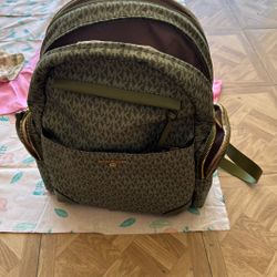 Michael Kors Medium Backpack Green 