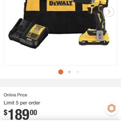 coraless 112 In. Compact Hammer Drill with 3.0Ah Battery, Charger and Bag