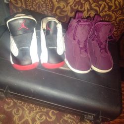 Jordans,2 Pairs ,4c , and 5c shoes