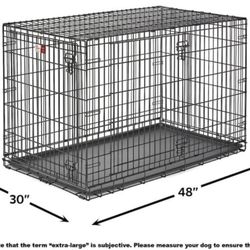 MidWest Homes for Pets XL Dog Crate | MidWest Life Stages Double Door Folding Me