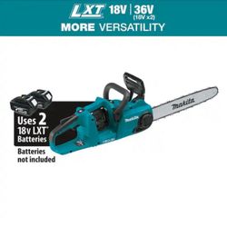 Makita XCU04 36V (18V X2) LXT Brushless 16" Chain Saw (Brand New, Tool Only)
