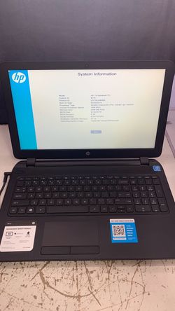 Black hp laptop