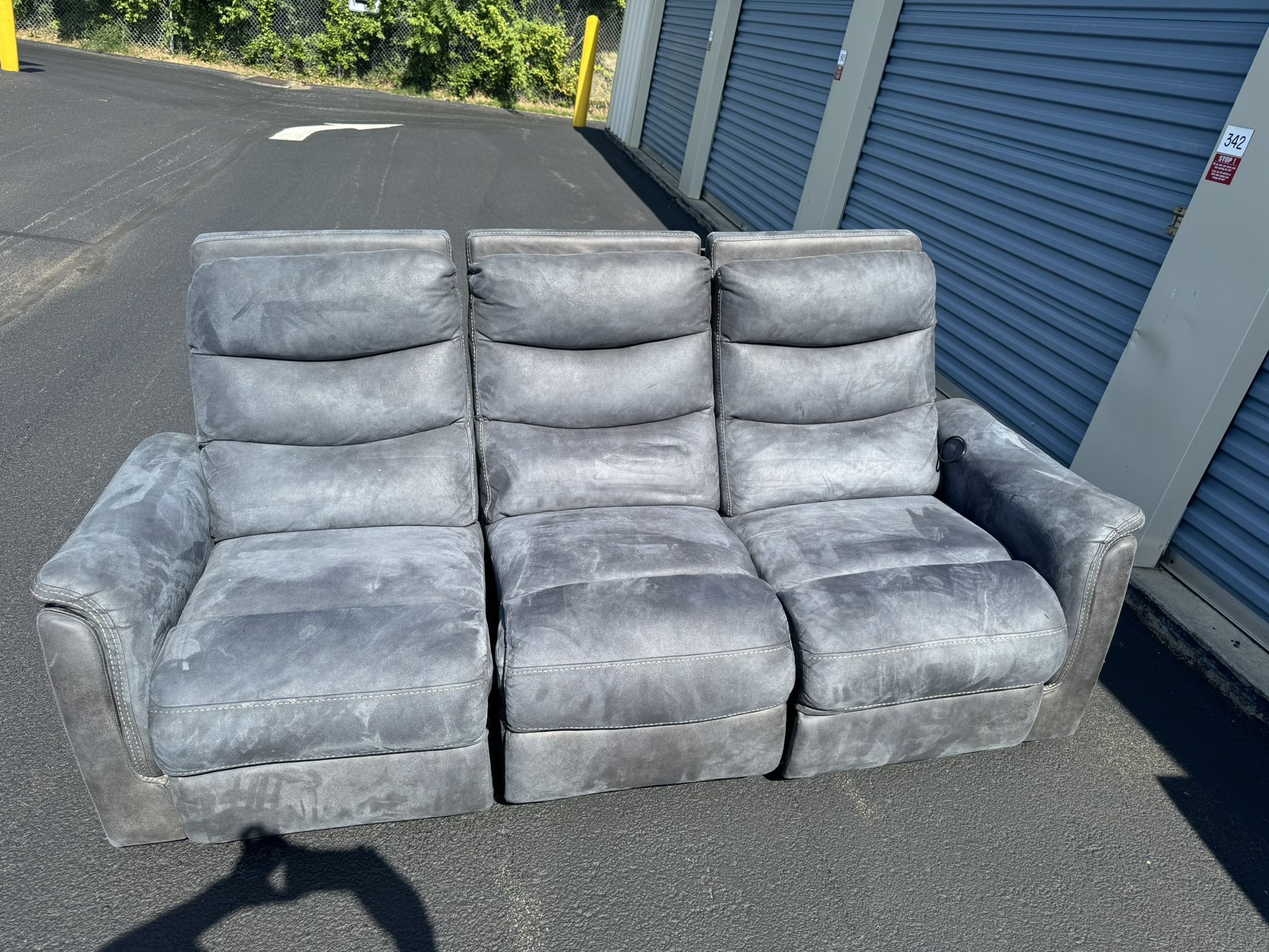 Blue 3 Piece Couch