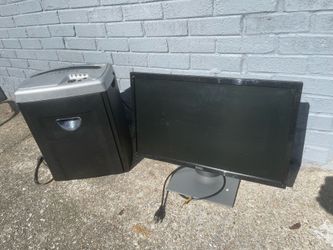 Dell monitor + paper shredder 30.00