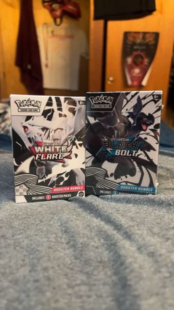 Black bolt/ white flare booster boxes