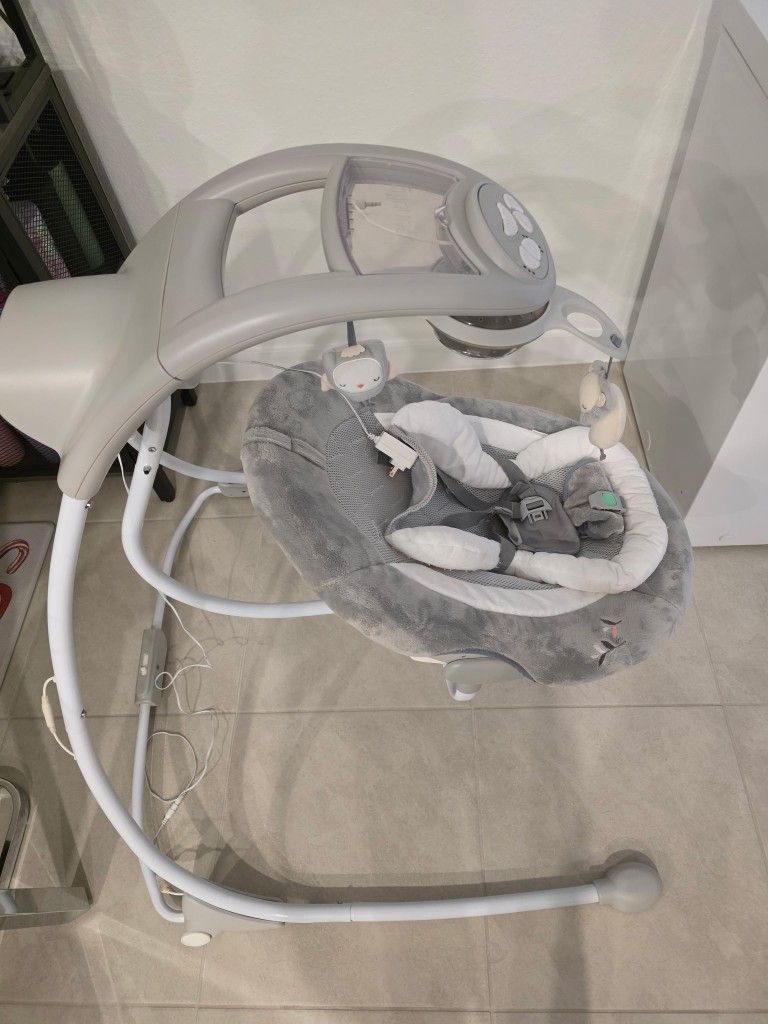 Ingenuity InLighten 2-in-1 Cradling Baby Swing