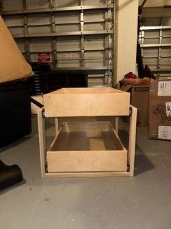 Wooden pull out drawer
