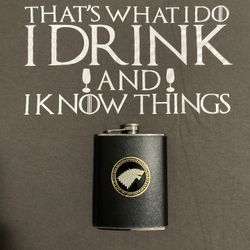 Game Of thrones Shirt + Flask