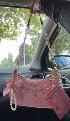 Pink coach purse