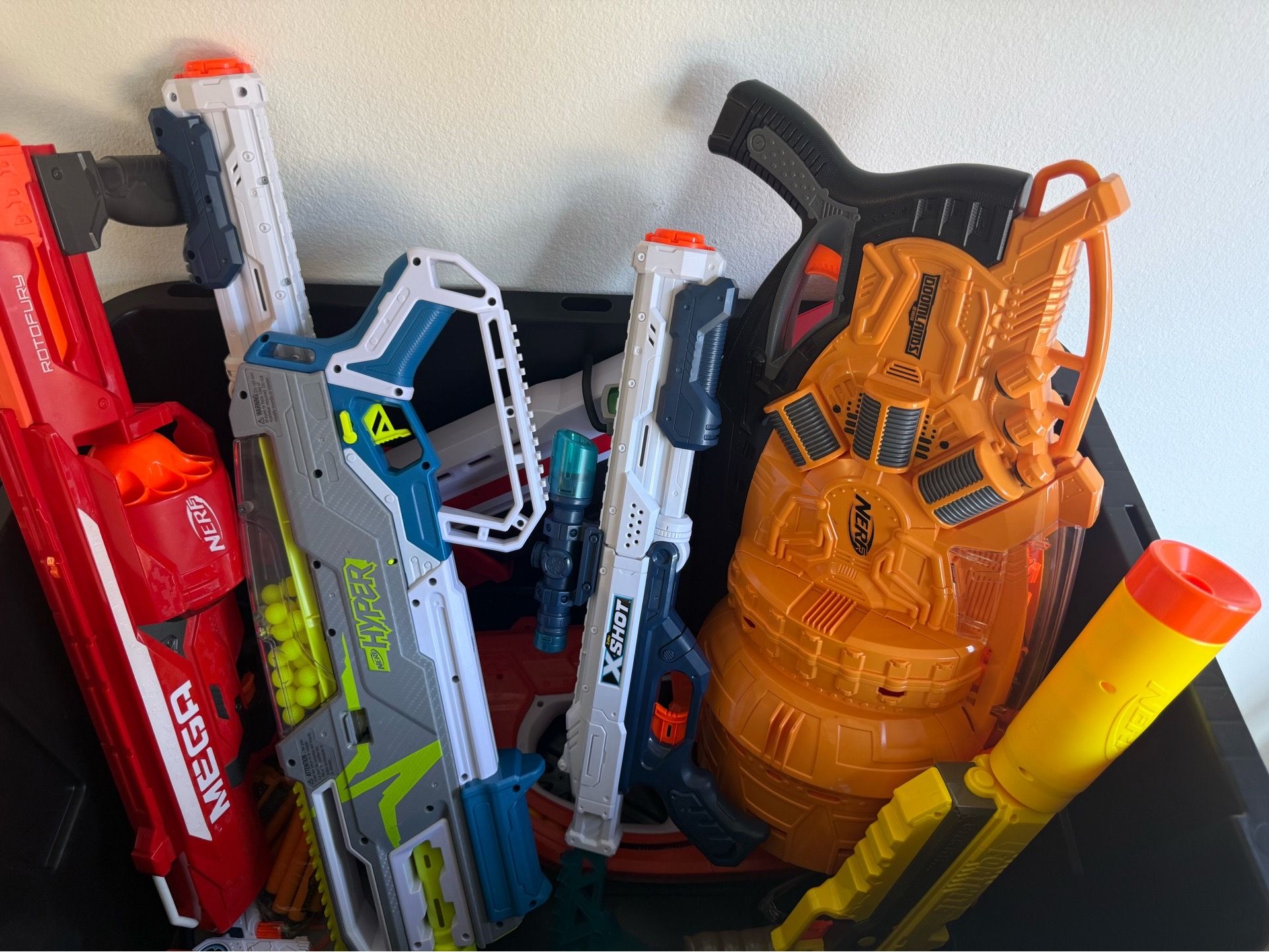 Nerf guns barely