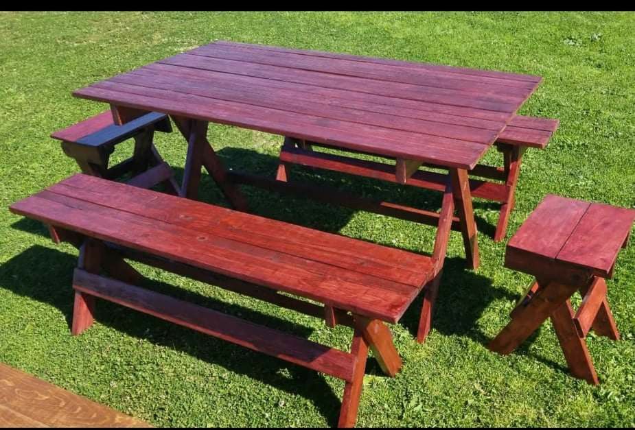 Rustic Picnic Table Set for Sale in San Diego, CA OfferUp