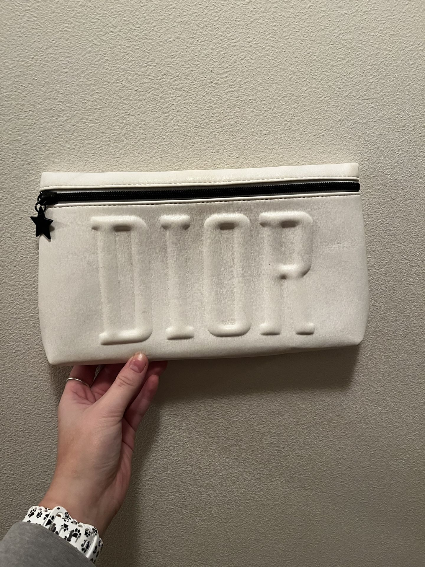 Dior white Clutch Bag