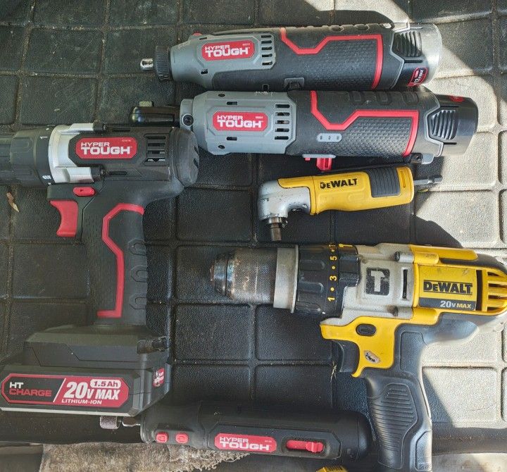 Power Tools With Batteries And Bag