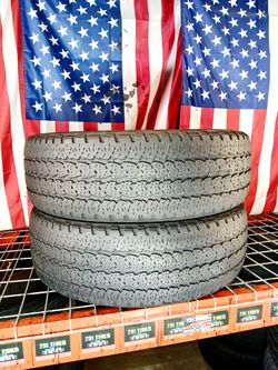 🇺🇸 2 GREAT USED TIRES 275/70R18 FIRESTONE TRANSFORCE AT2 LT 275 70 18