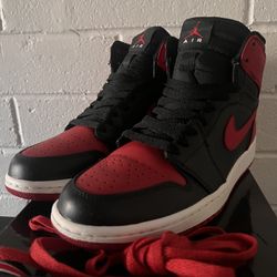 Nike Jordan 1 High Strap Bred 9.5