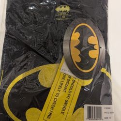 Batman Pajamas Set Black Yellow New In Packaging Size Child 10