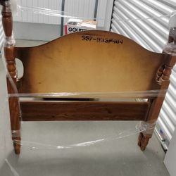 Twin Wood Bed Frame With Metal Supports 