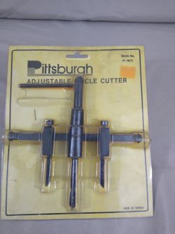 Vintage Pittsburgh Adjustable Circle Cutter Stock # P-1671 Made In Taiwan