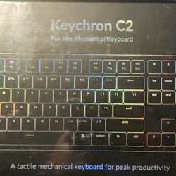 Brand New Keychron C2 104 Wired Mechanical Keyboard - Sealed in Box