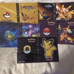 Pokemon Trading Cards Storage Albums 5 Pack