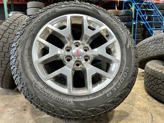 20" OEM Polished Alloy Wheels Rims GMC Yukon Sierra 1500 Tahoe Silverado Tires