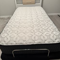 Adjustable Ease Twin Bed With Sealy Mattress And Headboard