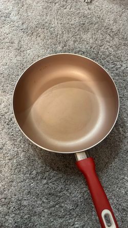 Nonstick Frying Pan Red Handle 12in