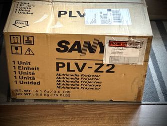 Sanyo PLV-Z2 3LCD Video Projector In Original Box