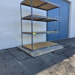 Warehouse Shelving 72 in W x 48 in D 4 Tier Storage Racks Similar To Uline Delivery Available