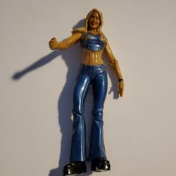 Cute Vintage Girl Wrestler. Some Fading In Good Areas