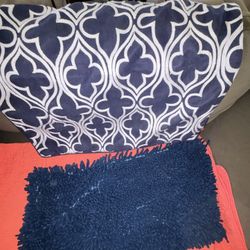 Navy pillow/sham covers (no Inserts)