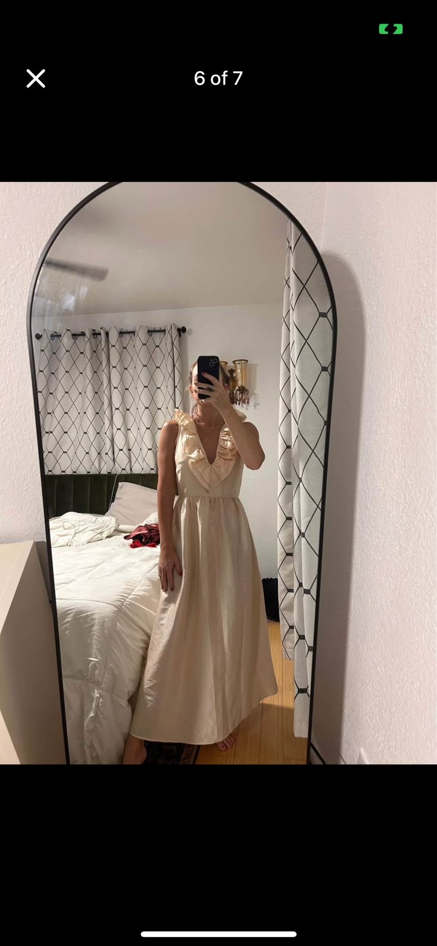 Charming Peach Pink Holiday Dress